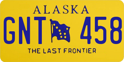 AK license plate GNT458