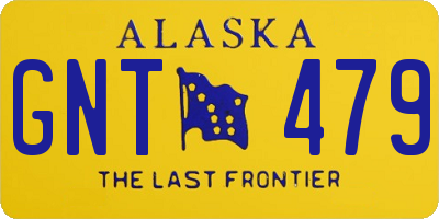 AK license plate GNT479