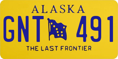 AK license plate GNT491