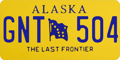 AK license plate GNT504