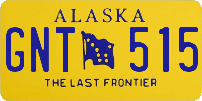 AK license plate GNT515