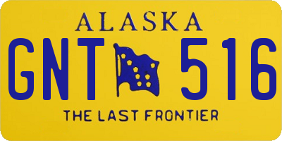 AK license plate GNT516