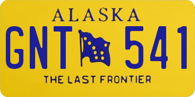 AK license plate GNT541