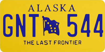 AK license plate GNT544