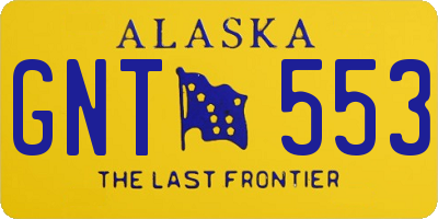 AK license plate GNT553