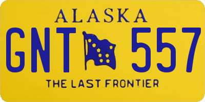AK license plate GNT557