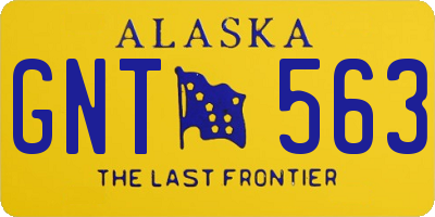 AK license plate GNT563