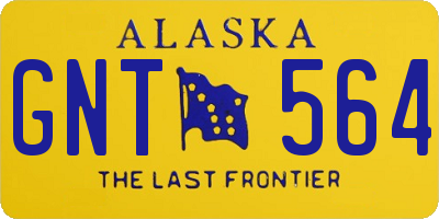 AK license plate GNT564