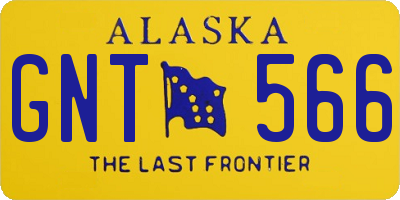 AK license plate GNT566
