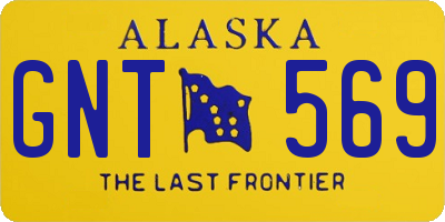 AK license plate GNT569
