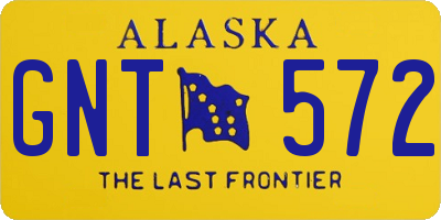 AK license plate GNT572