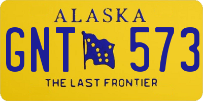 AK license plate GNT573