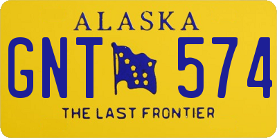 AK license plate GNT574