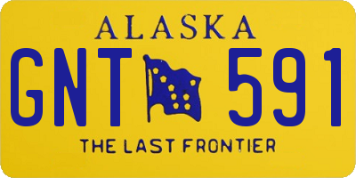 AK license plate GNT591