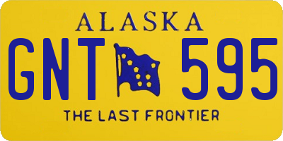 AK license plate GNT595