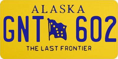 AK license plate GNT602