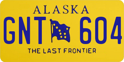 AK license plate GNT604