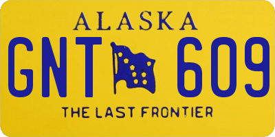 AK license plate GNT609
