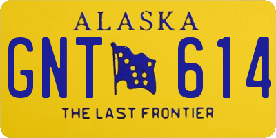 AK license plate GNT614