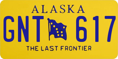 AK license plate GNT617