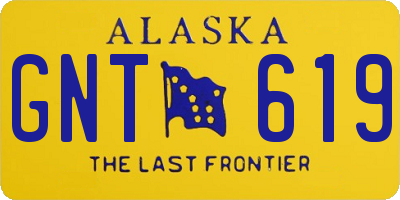 AK license plate GNT619