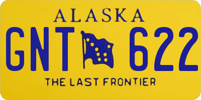 AK license plate GNT622