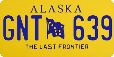 AK license plate GNT639