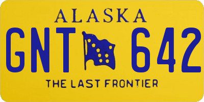 AK license plate GNT642