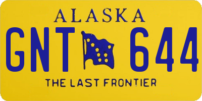 AK license plate GNT644