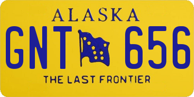 AK license plate GNT656