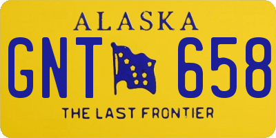 AK license plate GNT658