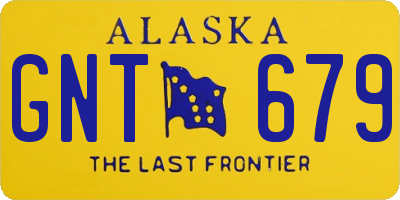 AK license plate GNT679