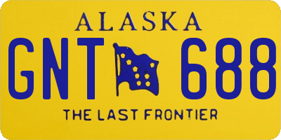 AK license plate GNT688