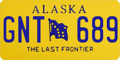 AK license plate GNT689