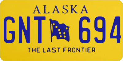AK license plate GNT694