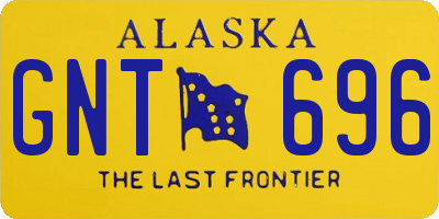 AK license plate GNT696