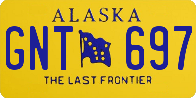 AK license plate GNT697