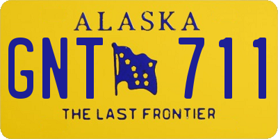AK license plate GNT711