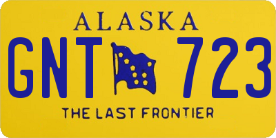 AK license plate GNT723