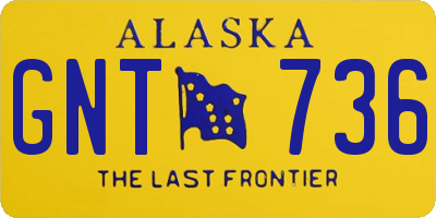 AK license plate GNT736