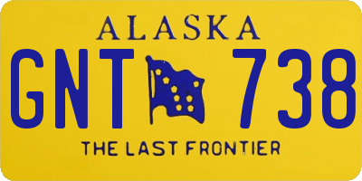 AK license plate GNT738