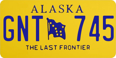 AK license plate GNT745