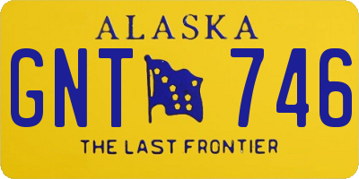 AK license plate GNT746