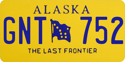 AK license plate GNT752