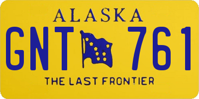 AK license plate GNT761