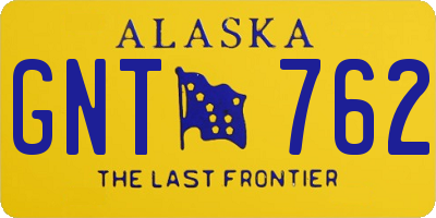 AK license plate GNT762