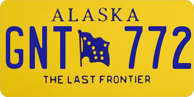 AK license plate GNT772