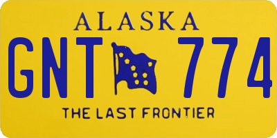 AK license plate GNT774