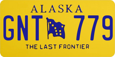 AK license plate GNT779