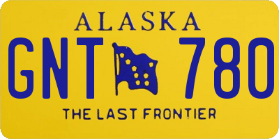 AK license plate GNT780